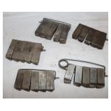 5 sets of Ridgid 4-p Pipe Threading Dies