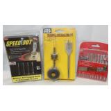 Drill Bit Set, Speedout Screw Extractors, &