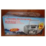 Alaron 5" Portable TV Radio CD Player New