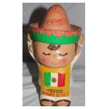 Ceramic Mexican Boy Coin Bank 8"