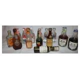 Miniature Liquor And Wine Bottles