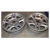 2 Aluminum Alloy Wheels 16"x7" 5 lug