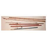 Bamboo & Wooden Fishing Poles
