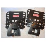 2 Coleman Folding Back Rests