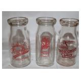Wisconsin Rapids and Wisconsin Valley Milk Bottles