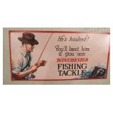 Winchester Fishing Tackle Metal Sign