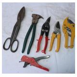 Tin Snips, Diamond Pliers, Pruning Shears,