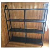 Metal Shelving unit, 48 x 9.5 x 48" tall