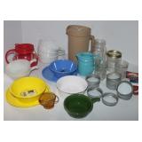 Kitchenware w/ Glass Jars & Canning Supplies: