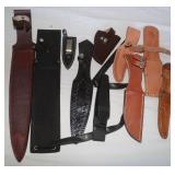 Leather And Synthetic Knife Sheaths