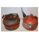 2 Metal Eagle Gasoline Cans