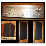 Akai AA-1010DB Stereo Receiver w/ Speakers