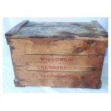 Wisconsin Cranberries Wooden Crate