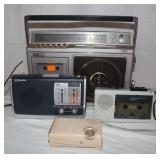 4 Portable Radios And Cassette Recorders