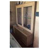 Custom Built Glass Gun Cabinet With Storage