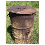 Burn Barrel With Lid