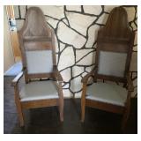 Antique Wood Classic Dining Chairs