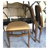 (2) Vintage Stakmore Wooden Folding Chairs (2) Vintage Stakmore Wooden Folding Chairs