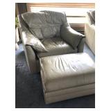 Leather Chair and Ottoman Leather Chair and Ottoman