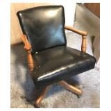 Antique Wooden Swivel Office Chair Antique Wooden Swivel Office Chair