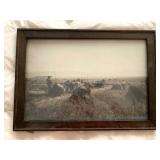 Circa 1910-15 Framed Farm Photograph Circa 1910-15 Framed Farm Photograph