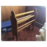 Oak Quilt Rack