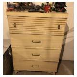 Mid Century Modern Dresser W/Board Games