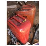 (2) Metal Gas Cans