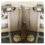 Pair of Vintage Brass Colored Floor Lamps Pair of Vintage Brass Colored Floor Lamps