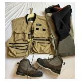 Fishing Vest, Shoes, Waders