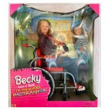 1998 Mattel Becky Barbie Wheelchair Photographer