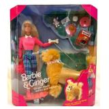 1997 Mattel Barbie & Ginger Pet Dog Doll Set