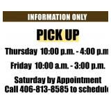 PICK UP TIMES
