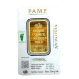 1 oz Gold Bar PAMP Suisse Lady Fortuna Veriscan