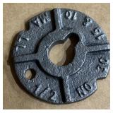 (70) 1/2" ROUND MALLEABLE WASHERS