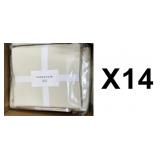 (14) KING PARACHUTE IVORY TOP SHEETS