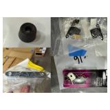 STRIKE PLATE, HINGES, SHELF SUPPORT PEGS, MISC