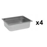 (4) Stainless Steel Steam Table Pan
