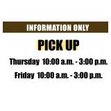 PICK UP TIMES