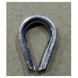 (100) 1/8"  LIGHT DUTY WIRE ROPE THIMBLES