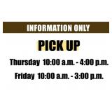PICK UP TIMES