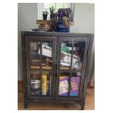 Metal Storage Cabinet w/ Games