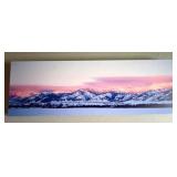 Bozeman Bridger Mountains Sunset Canvas Wall Art