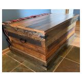 Rustic-Style Wood Storage Chest