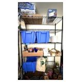 Metal Wire Shelf w/ Contents