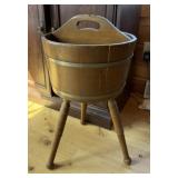 Spindle Leg Rustic Bucket Stand