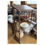 Library Stand w/ Contents
