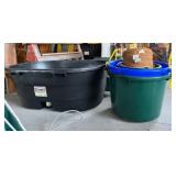 75 Gal Stock Tank, Muck Buckets