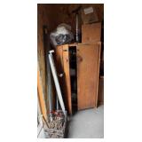 Cabinet w/ Contents & Chains