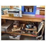 Workbench w/ Contents - Saw Collection, Vtg Tools